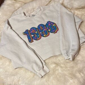 Vintage 1990 Cropped Sweatshirt